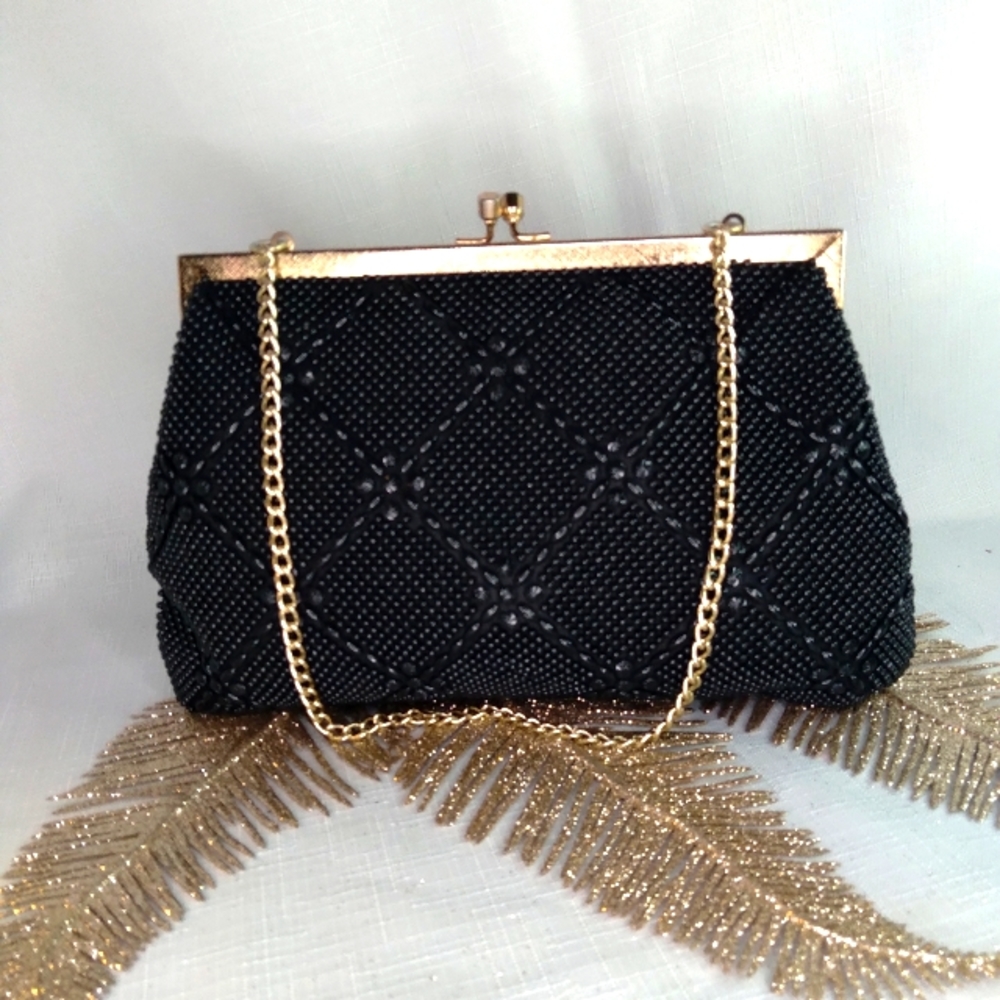 Vintage GOLDCO beaded luxury bag.